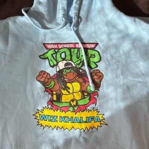 Wiz Khalifa Tour Hoodie Large Light Blue